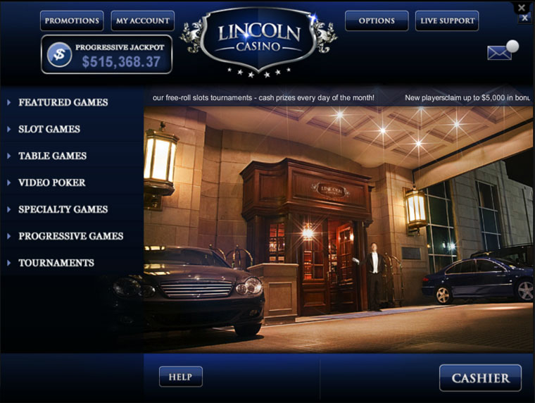 Lincoln Casino Lobby